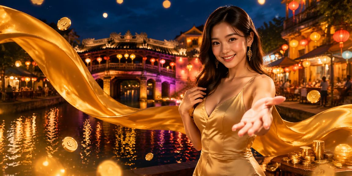 Người dùng tại Hội An truy cập trang thể thao 8ball trên điện thoại tại chợ đêm