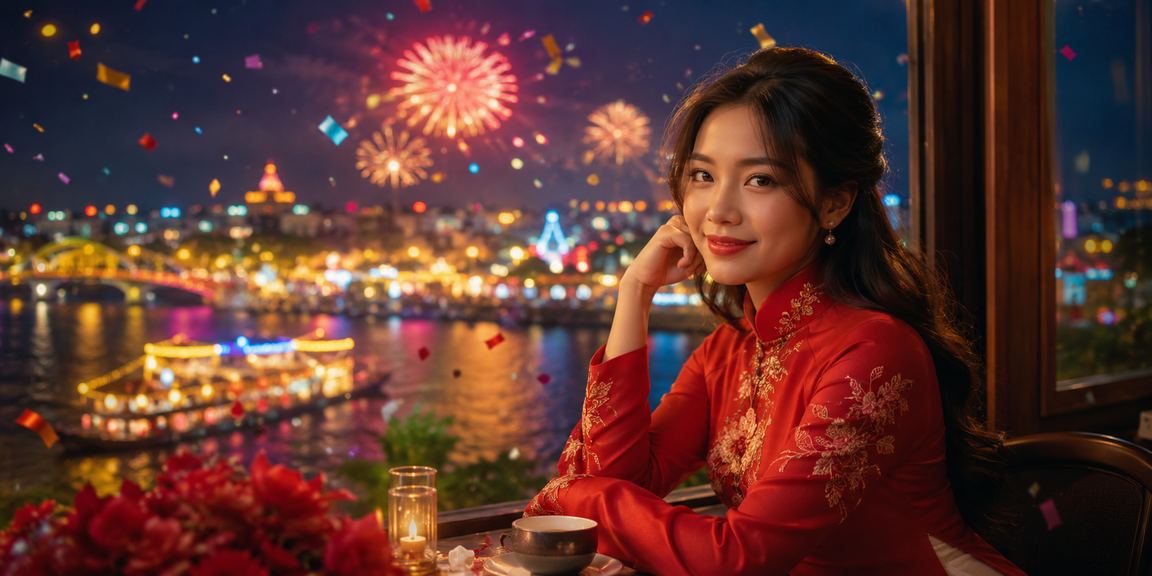 Thiếu nữ mặc áo dài Huế, hình ảnh gắn với chương trình cashback bonus đặc trưng văn hóa Việt